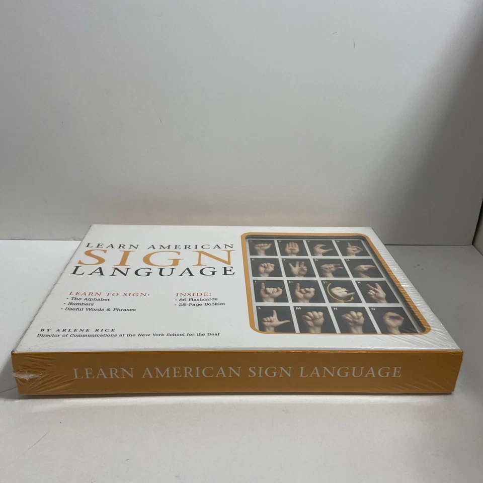 Learn American Sign Language - Arlene Rice Flashcards Booklet NEW 👍👍 - Image 4 of 4
