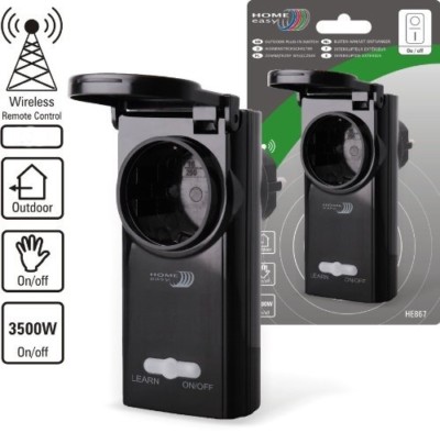 Home Easy HE867  Außenschalter  Funk-Steckdose Funkschalter OUTDOOR IP44 NEU