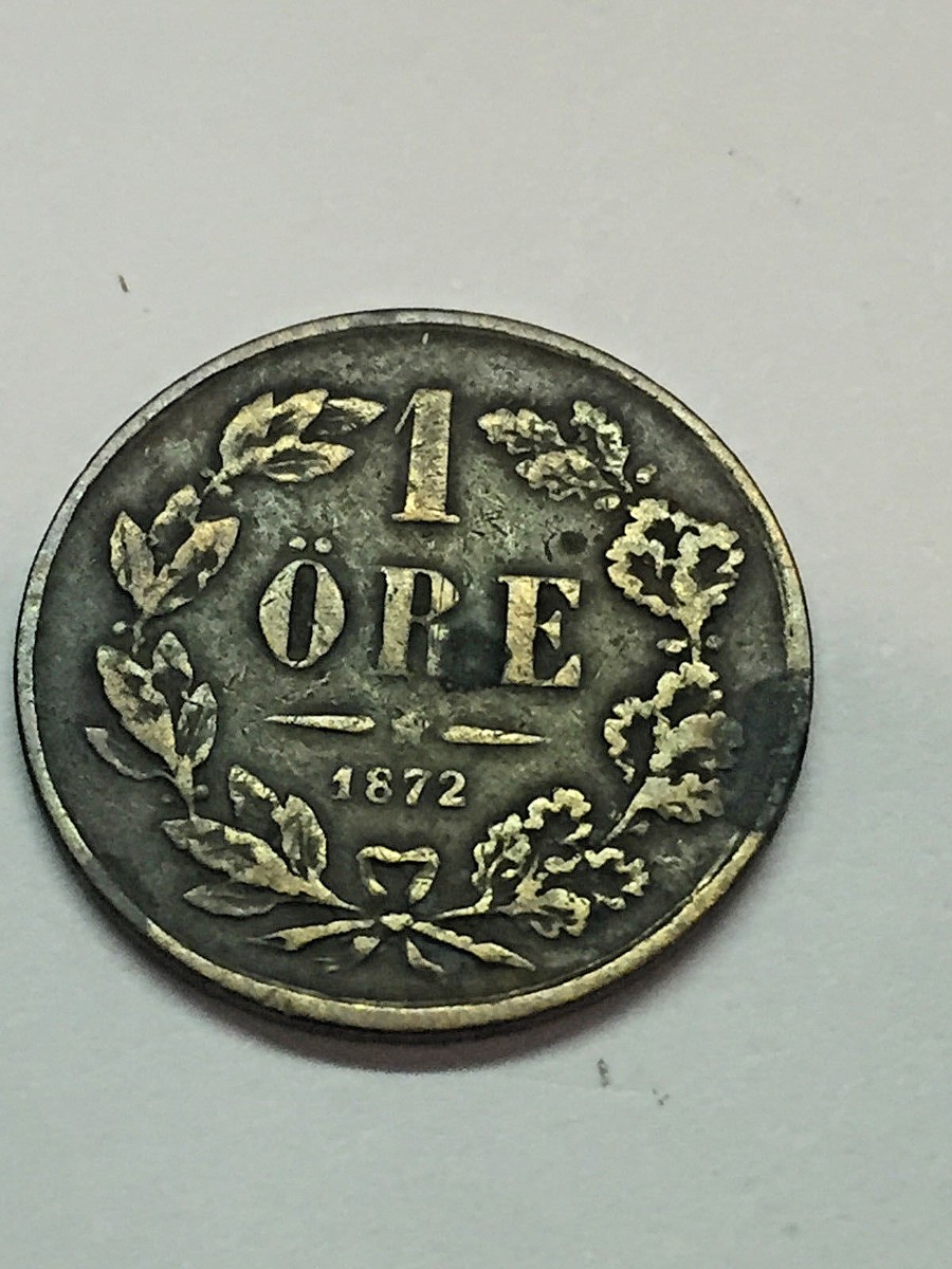 Sweden 1872 1 Ore #1733 | eBay