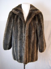 Vintage Jordache Casual Fur Coat Women's Size 7/8