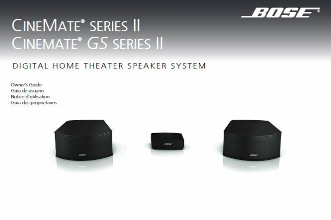 Bose CineMate GS Series II Home Theater Speaker System