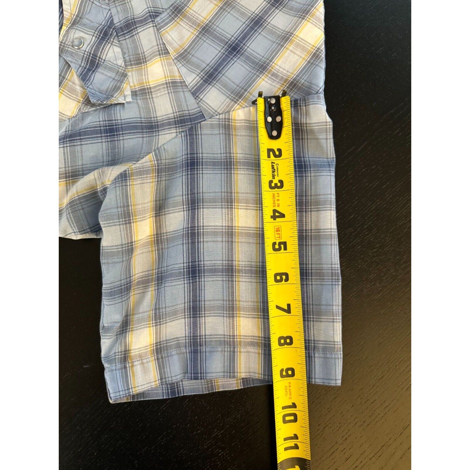 VTG Levi's Cowboys Tailor Plaid Pearl Snap Shirt … - image 12