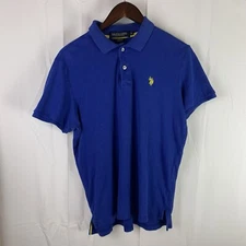 Blue U.S. Polo Assn. Luxury Feel Mens Polo Shirt Size Medium