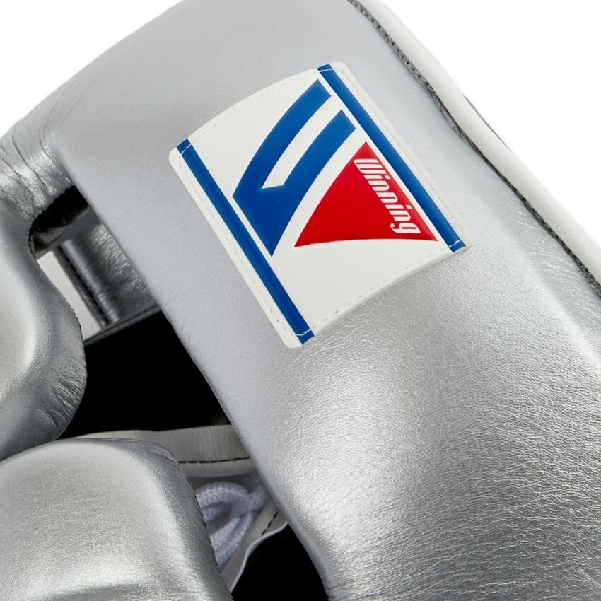 WINNING CUSTOM BOXING HEADGUARD FG2900 WITH CHEEK SILVER (ORIGINAL