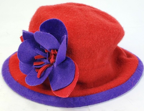 Purple Bucket Hat Wool 