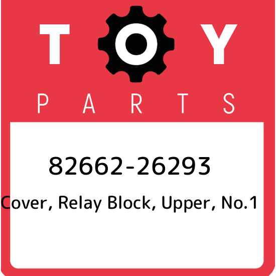 82662-26293 Toyota Cover, relay block, upper, no.1 8266226293, New