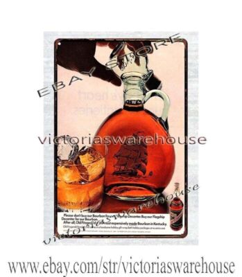 1967 Old Fitzgerald Kentucky Bourbon Whiskey Liquor Alcohol metal tin sign