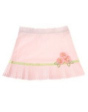 EUC GIRLS GYMBOREE GARDEN BLOOM SPRING EASTER PINK GREEN PLEATED SKIRT SIZE 5