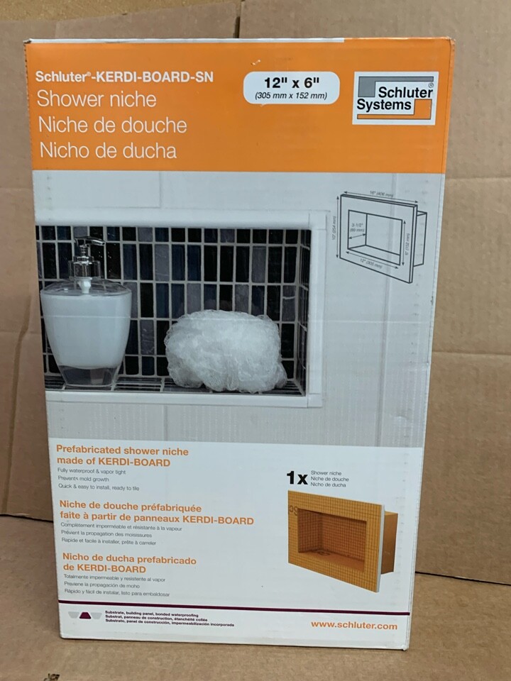 Schluter Systems KerdiBoardSN 12in x 6in Shower Niche eBay