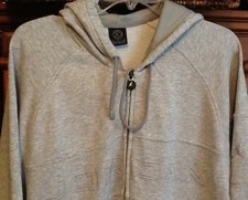 Nike Air Jordan Hoodie Flight Fleece Full Zip Jacket Jumpman Gray Basketball L