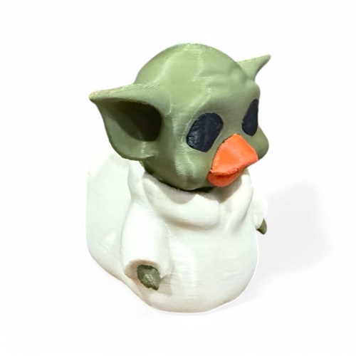 Baby Yoda Duck - Lindo espacio de ciencia ficción coleccionable - Imagen 7 de 8