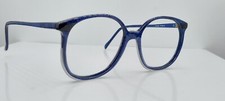 Vintage Pappagallo 0411509 Blue Marble Oval Sunglasses France FRAMES ONLY