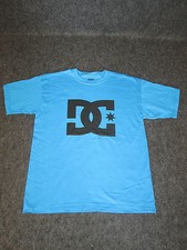 Bambini Ragazzi Originale DC Moda Casual Skate BMX MX Tee T-SHIRT S M L Blu