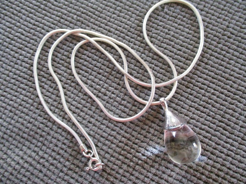 ROBERT LEE MORRIS  RLM Studio Pools of Light Crystal Necklace, Exc Cond. .925 