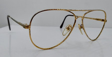 Vintage Zimco Milan Gold Pilot Metal Sunglasses FRAMES ONLY