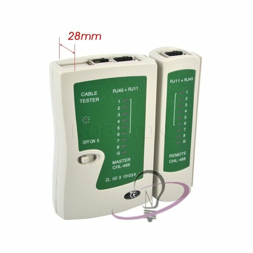 TESTER CAVO DI RETE LAN TELEFONICO RJ45 / RJ11 / RJ12 NETWORK ETHERNET - Foto 4 di 9