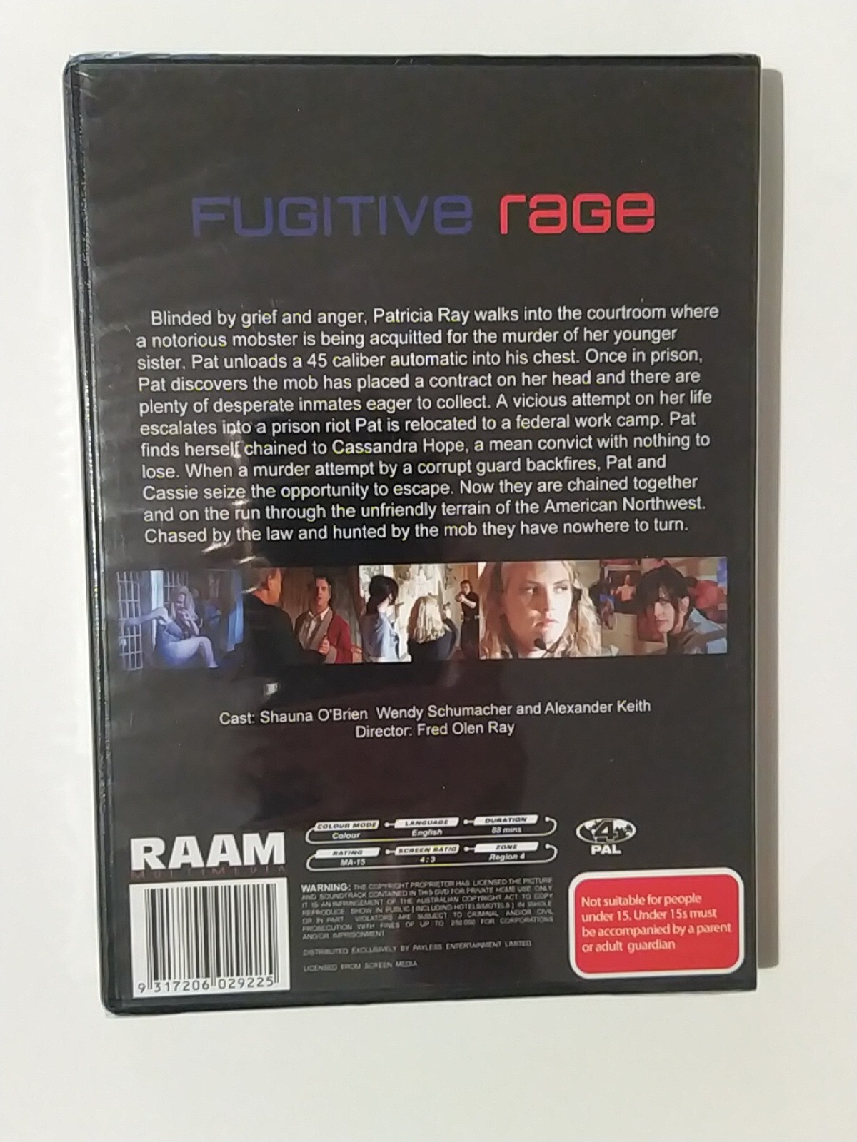 FUGITIVE RAGE (DVD 1996) Wendy Schumacher , Shauna O’Brien, Alexander ...