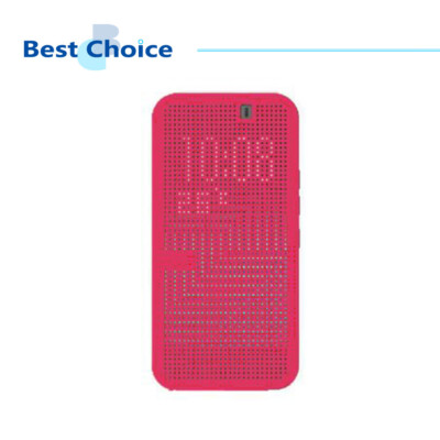 Original HTC Official One M9 / M9s Dot View Ice Premium Smart Cover Case - Pink