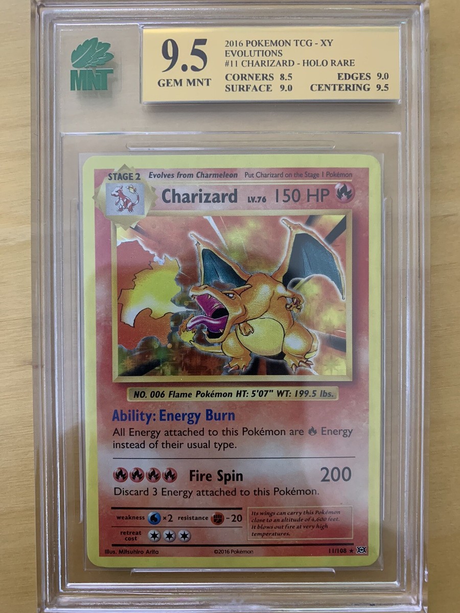 MNT 9.5 XY Evolutions Charizard Holo 11/108 NM Mint PSA BGS Becket