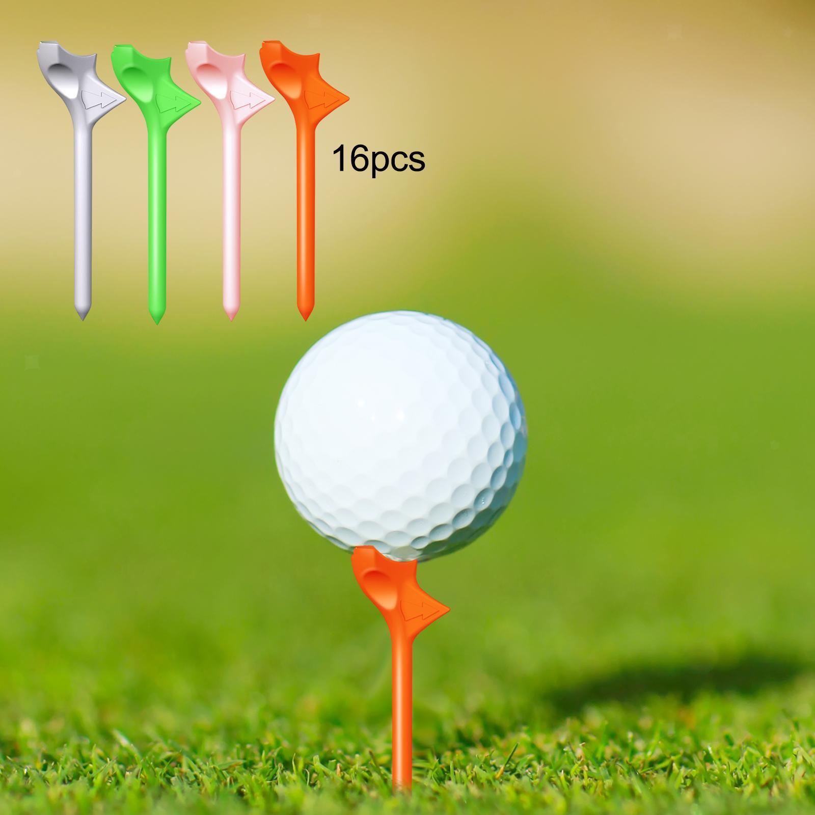 16x 10 Degree Golf Tees Golf Ball Tee Holder Golf Equipment Golfing