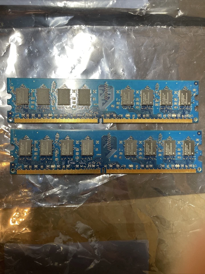 Elpida 4GB(2X2GB) PC2-6400 DDR2-800MHz non-ECC Unbuffered CL6 240-Pin DIMM 021 - Image 3 of 3