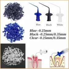 Dental Endo Irrigation Needle Syringe Tips Disposable Irrigator Tip 0.25/0.35mm