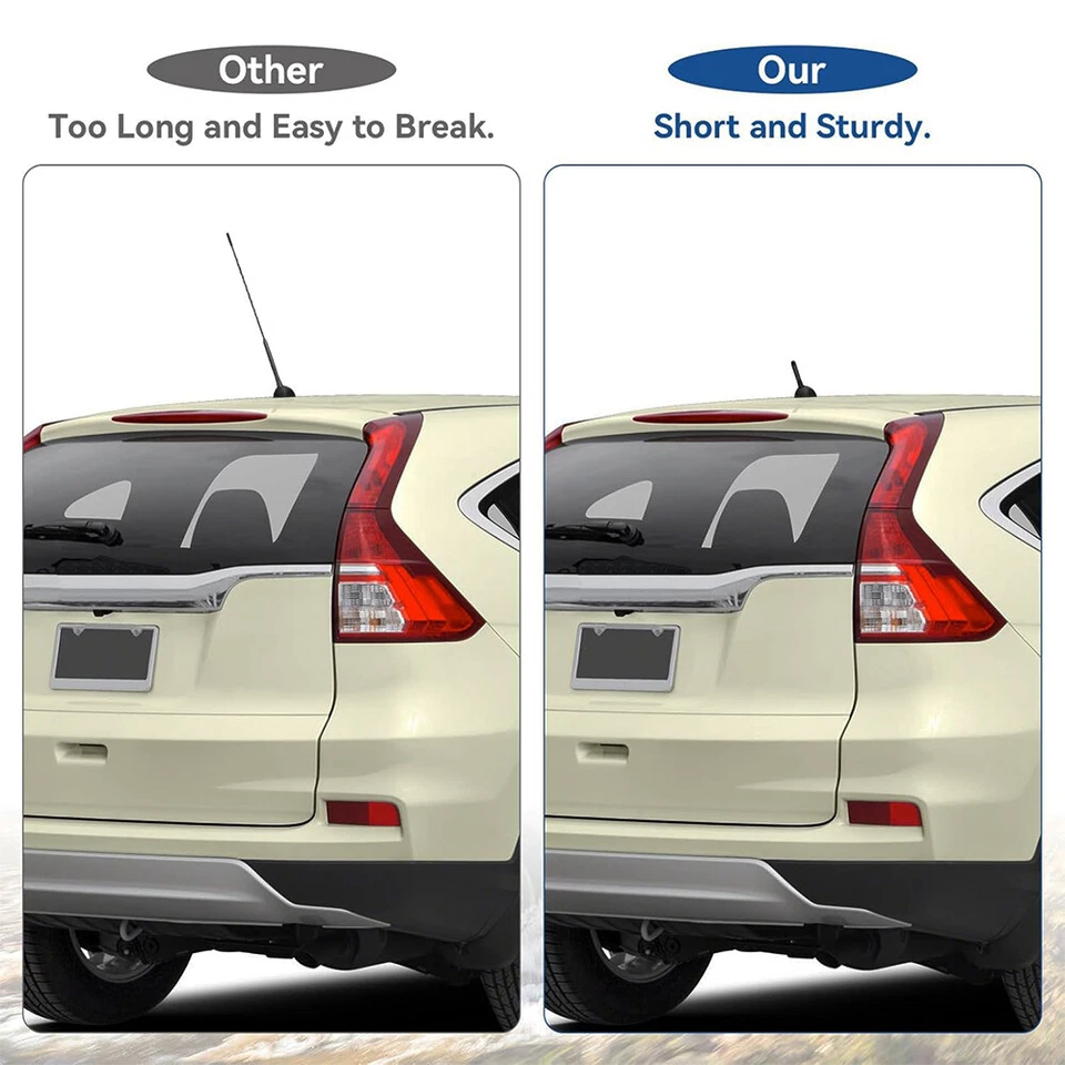 Carbon 3" Antenna Aerial Short AM /FM Radio Roof Mast For Mitsubishi Mirage GLX - Image 3 of 4