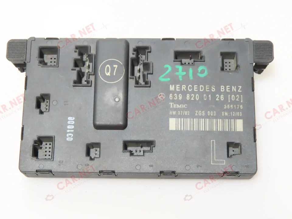 6398200126 MERCEDES-BENZ VIANO CENTRALINA PORTIERA CONDUCENTE COMFORT ZGS003 - Immagine 3 di 4