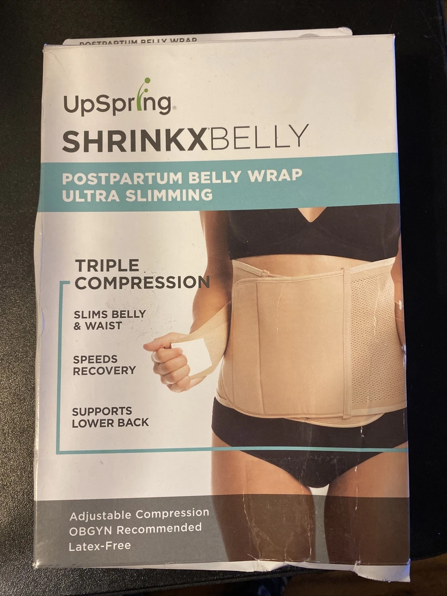 UpSpring Shrinkx Post Pregnancy Compression Belly Wrap-Ultra Slimming L/XL