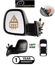 Fits Citroen Berlingo 2012-2018 Left Complete Electric Mirror Unit Manual Fold