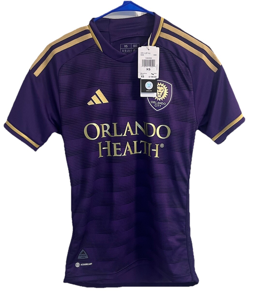 Adidas - Orlando City 23/24 Home Authentic Jersey - Men’s Size XS
