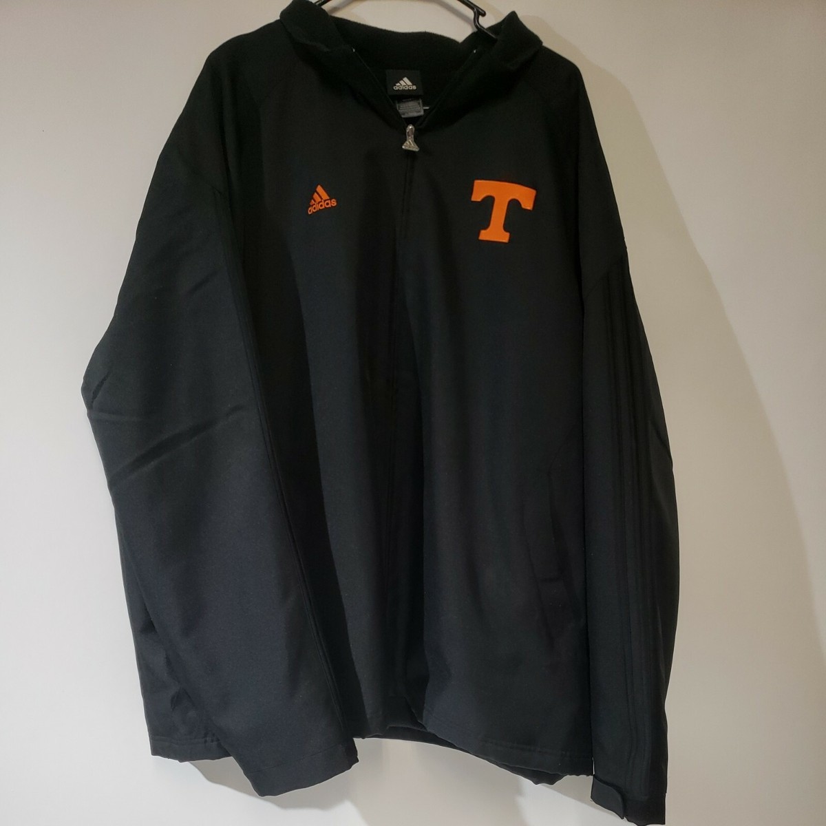 Men's Adidas Tennessee Volunteers Black Full Zip Sideline QB