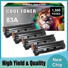 Tóner 4PK CF283A para cartuchos de tóner HP 83A LaserJet Pro M127fn M225dw M127fw