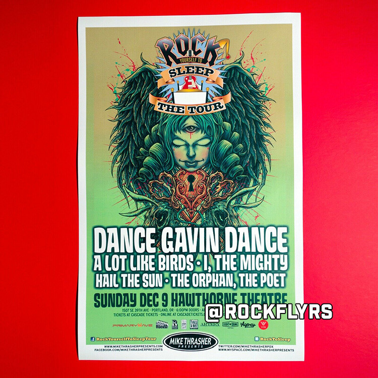 DANCE GAVIN DANCE 2012 Concert Promo 11x17 Street Poster. Portland OR