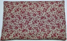 Bouillotte Chauffante en Noyaux de Cerise Fleurs Rouge  30x20cm made in FRANCE