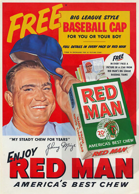 1954 Red Man Tobacco ad 11 x 14
