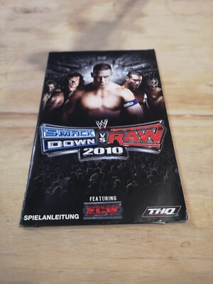 Smackdown vs Raw 2010 - PS2 Playstation 2 Spielanleitung Booklet Gebraucht
