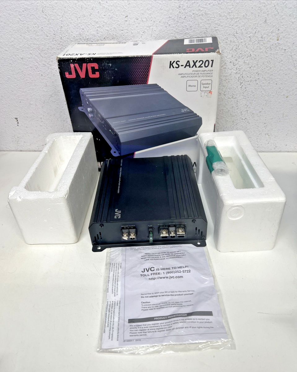 JVC KS-AX201 500W , 150W RMS AX Series Class AB, 1 Channel