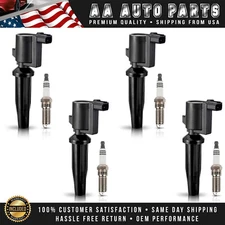 4 Ignition Coil & 4 Iridium Spark Plug for Ford Escape 09-19 Fusion 10-20 2.5L
