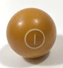 Vtg Replacement Pool Ball Billiards 1 1 Yellow Gold Billiard Ball 2 1/4"