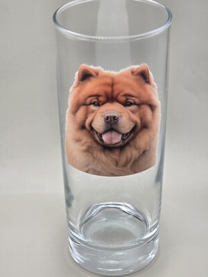 Red Chow Chow Hund Glas tolles Geschenk hochwertig. Hunderasse. 