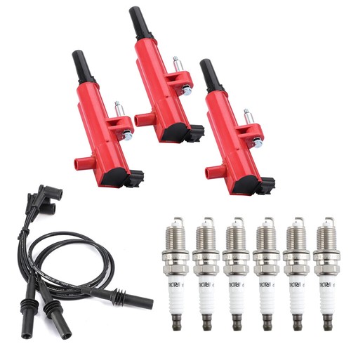 Energy Ignition Coil UF640 + Spark Plug Tune Up Kit Fit For Jeep Liberty 3.7L V6 - Picture 4 of 15
