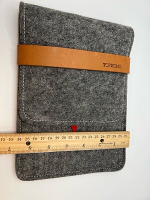 Felt Charcoal Gray Tablet Sleeve Ipad Kindle Case