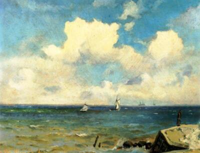 Ioannis Altamouras Seascape 1874 17''x 22'' Archival Art Print