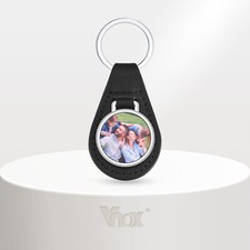 VNOX Custom Picture Keychain Leather Photo Keyring Gift for Dad Husband Family
