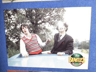 1993 APPLE CORPORATION THE RIVER GROUP PAUL & RINGO BEATLES PROMO CARD 5 OF 9