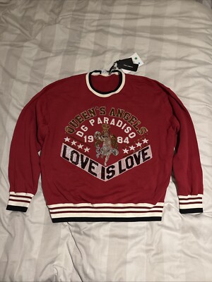 Dolce Gabbana Mens Sweatshirt  Size 48(Italian Size)US Size M (Fits Large)