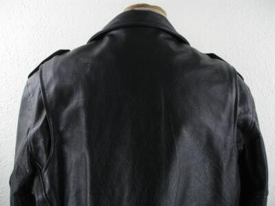 Men's XL 46 Frontier Leathers Black Leather Classic Motorcycle