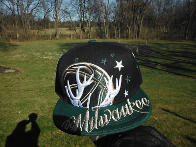 NWTs! MILWAUKEE BUCKS [FEAR THE DEER] NEW LEADER ALTERNATIVE EMBROIDERED HAT/CAP