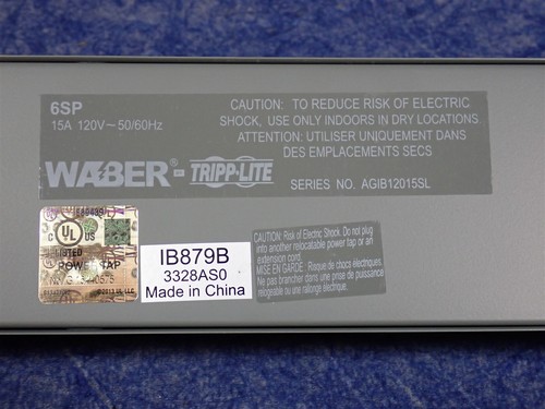 Tripp Lite Waber 6SP Bande d'alimentation industrielle en métal éclairée 6 prises cordon 6' (I5) - Photo 5/5